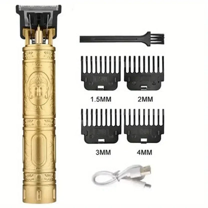 Unisex Precision Hair Trimmer with Adjustable Close-Cut Blades