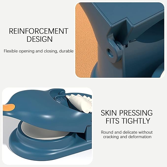 Dumpling Maker 3 in 1, Momo Maker, Gujiya Maker Machine, Momos Maker Machine, Kajjikayalu Karanji Maker- Samosa Maker - Skin Press Mould for Ghughra with Dumpling Puri Maker