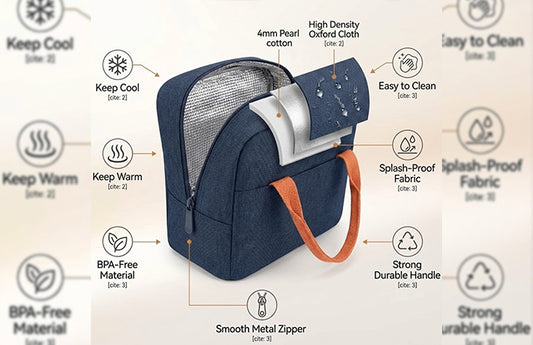 Aluminium Insulated Travel Lunch/Tiffin/Storage Bag