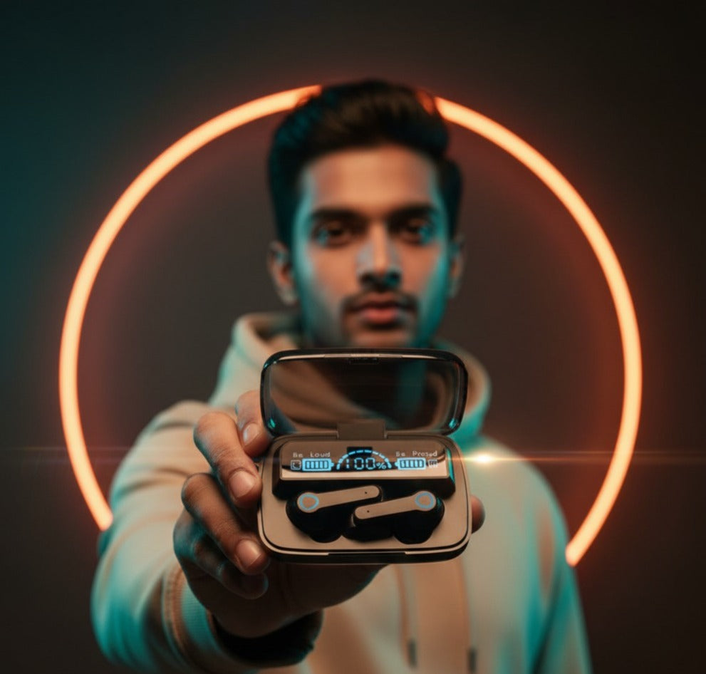 M19 UltraBass True Wireless Earbuds with Enhanced Deep Bass