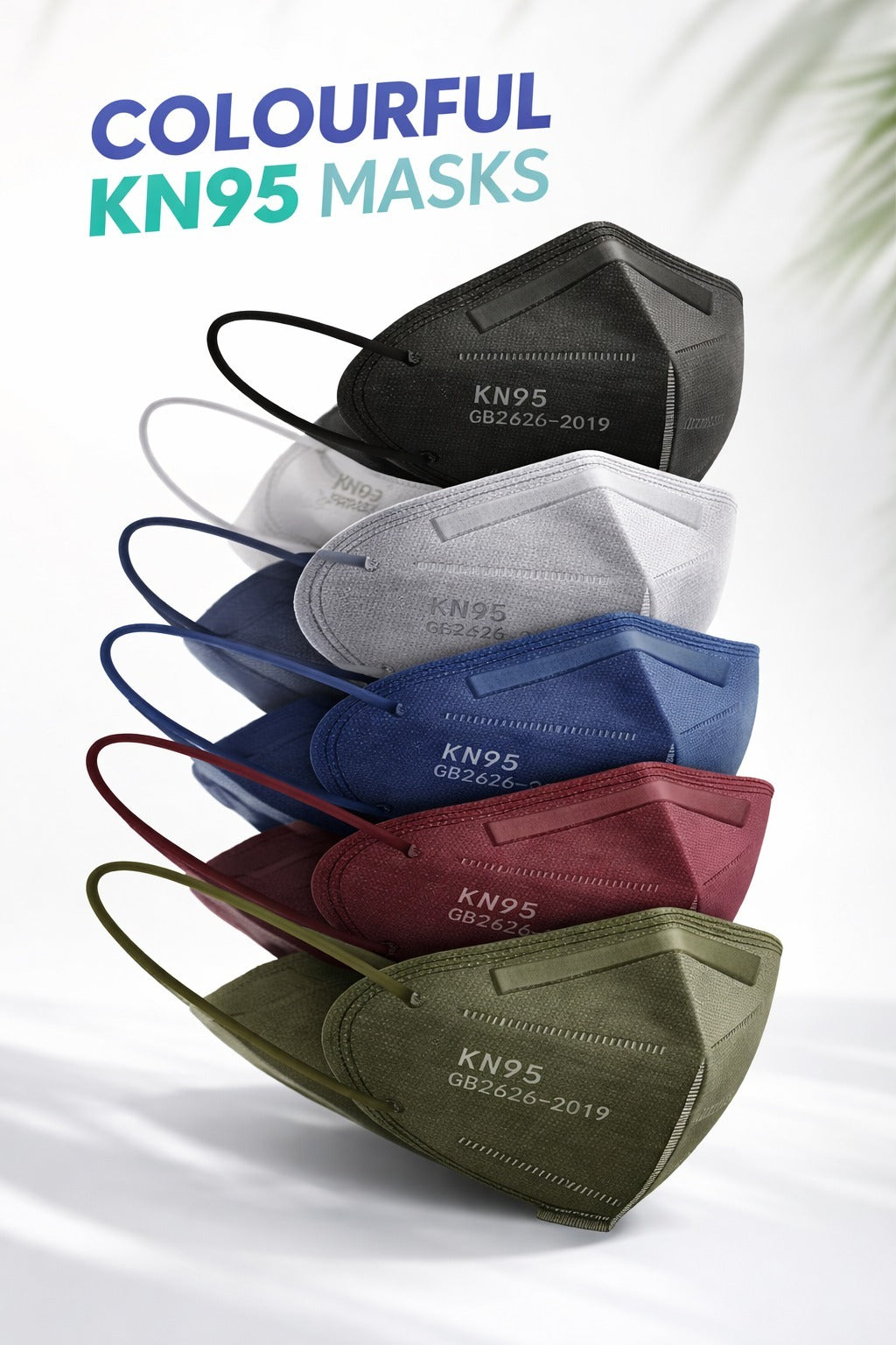 (Equivalent to N95, FFP2) Five Layers Face Mask, CE certified, Washable, Pack of 20 (Reusable)