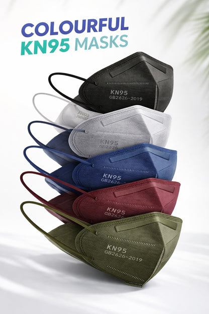 (Equivalent to N95, FFP2) Five Layers Face Mask, CE certified, Washable, Pack of 20 (Reusable)